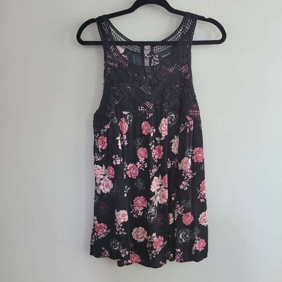 Torrid floral lace detail tank 2X whimsigoth grunge alternative summer - Picture 4 of 10